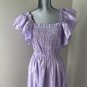 Purple Banana Republic Midi Dress